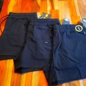 Lot of 3 Black XL 16-18 Women's Athletic Works Commuter Shorts NWT